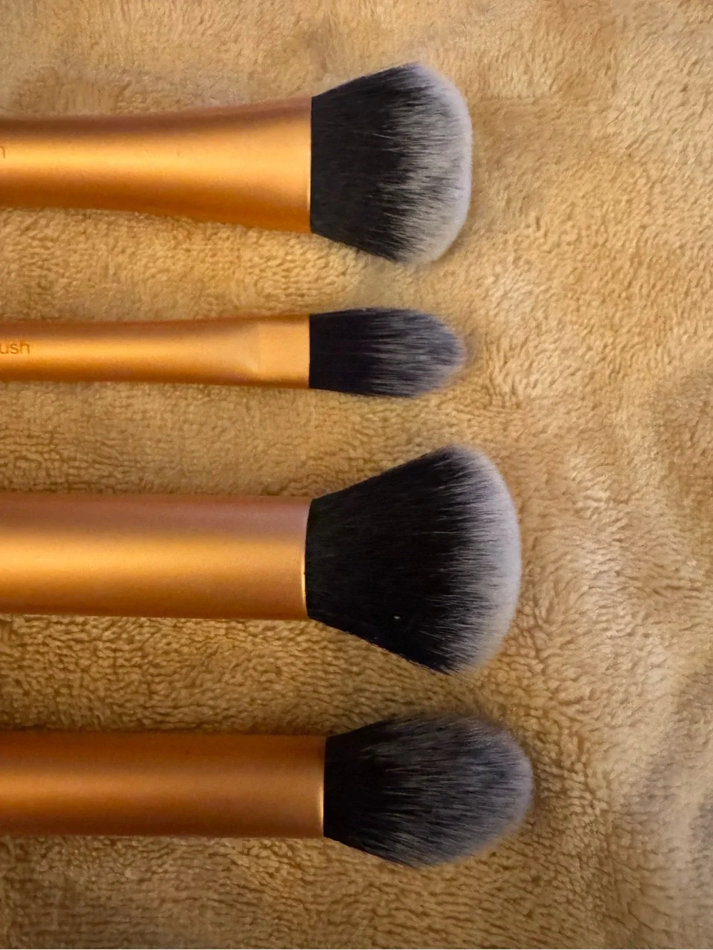 Real Techniques Copper and Black 4-Piece Makeup Brush Set